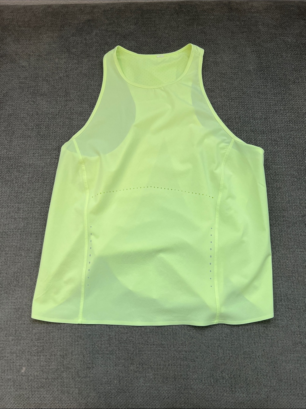 lululemon athletica Neon Yellow Racerback Performance Tank